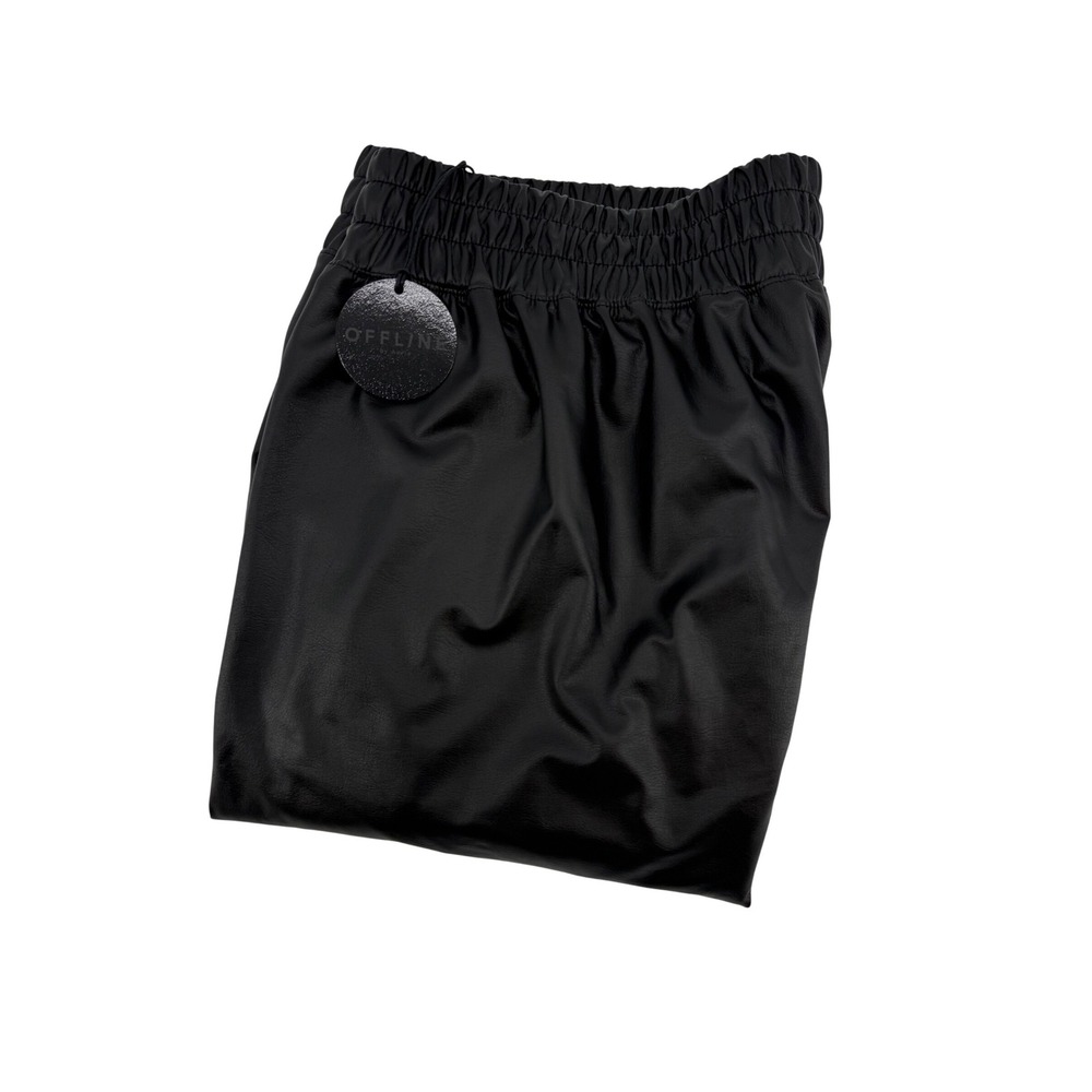 OFFLINE by Aerie Real Luxe Faux Leather Wide Leg Pants‎ Black XL New With Tags